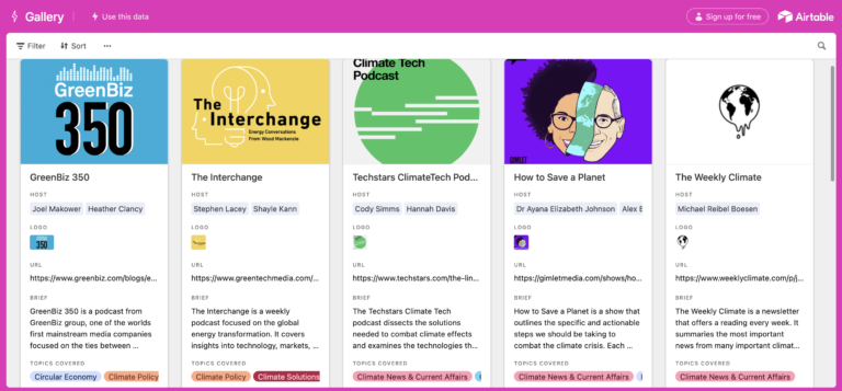 silicon valley podcasts how to get started in climate tech: learn - podcasts airtable