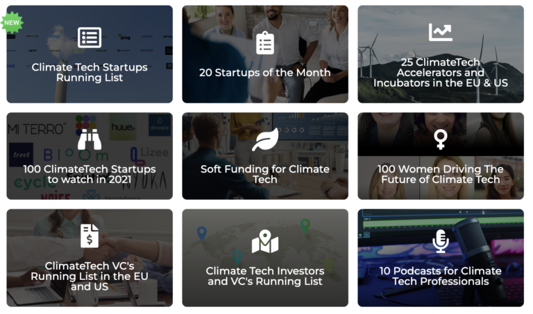 how to get started in climate tech startup basecamp dashboard for members