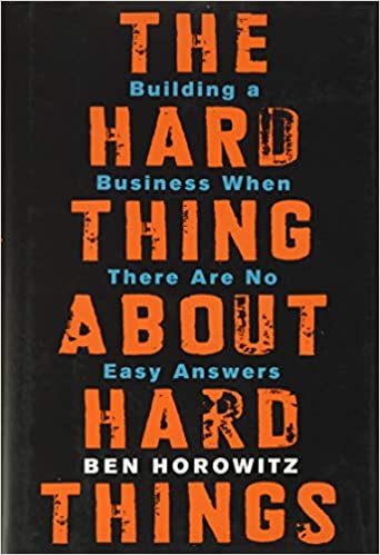 The hard thing about hard things by ben horowitz - climate tech books for founders