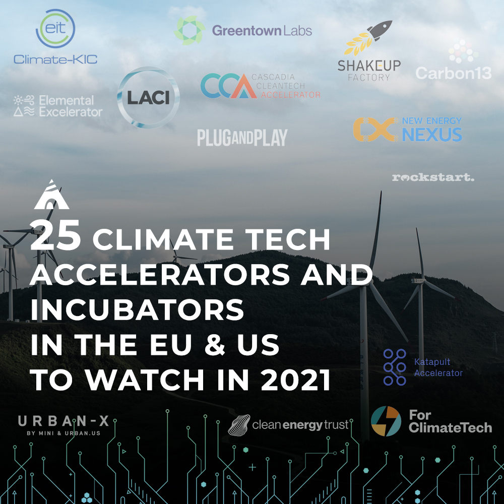 accelerators to watch US and EU - how to get started in climate tech: accelerate