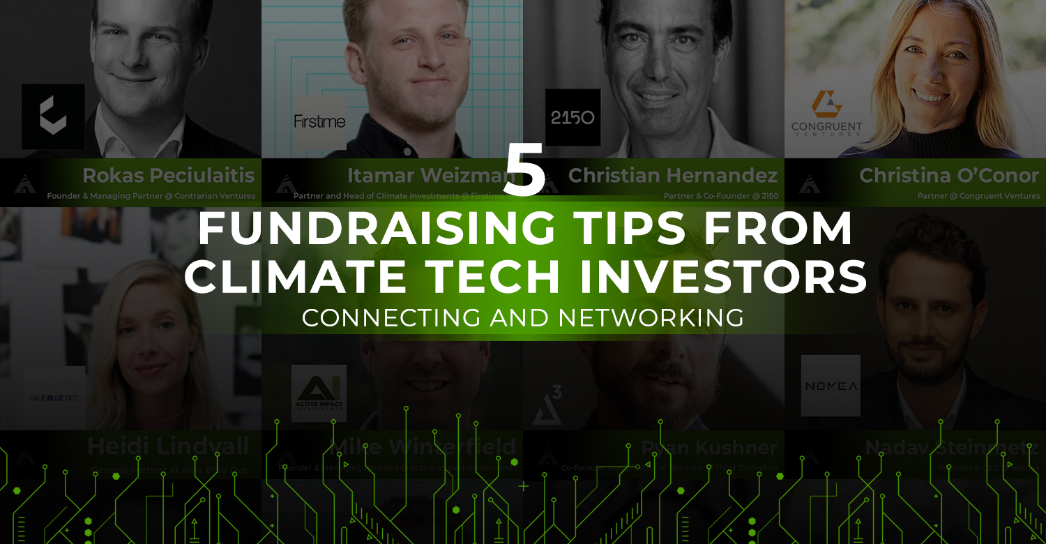 Fundraising tips for climate tech founders -how to get started in climate tech: accelerate