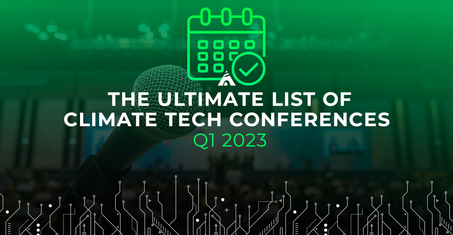 climate tech conferences forums events of q1 2023