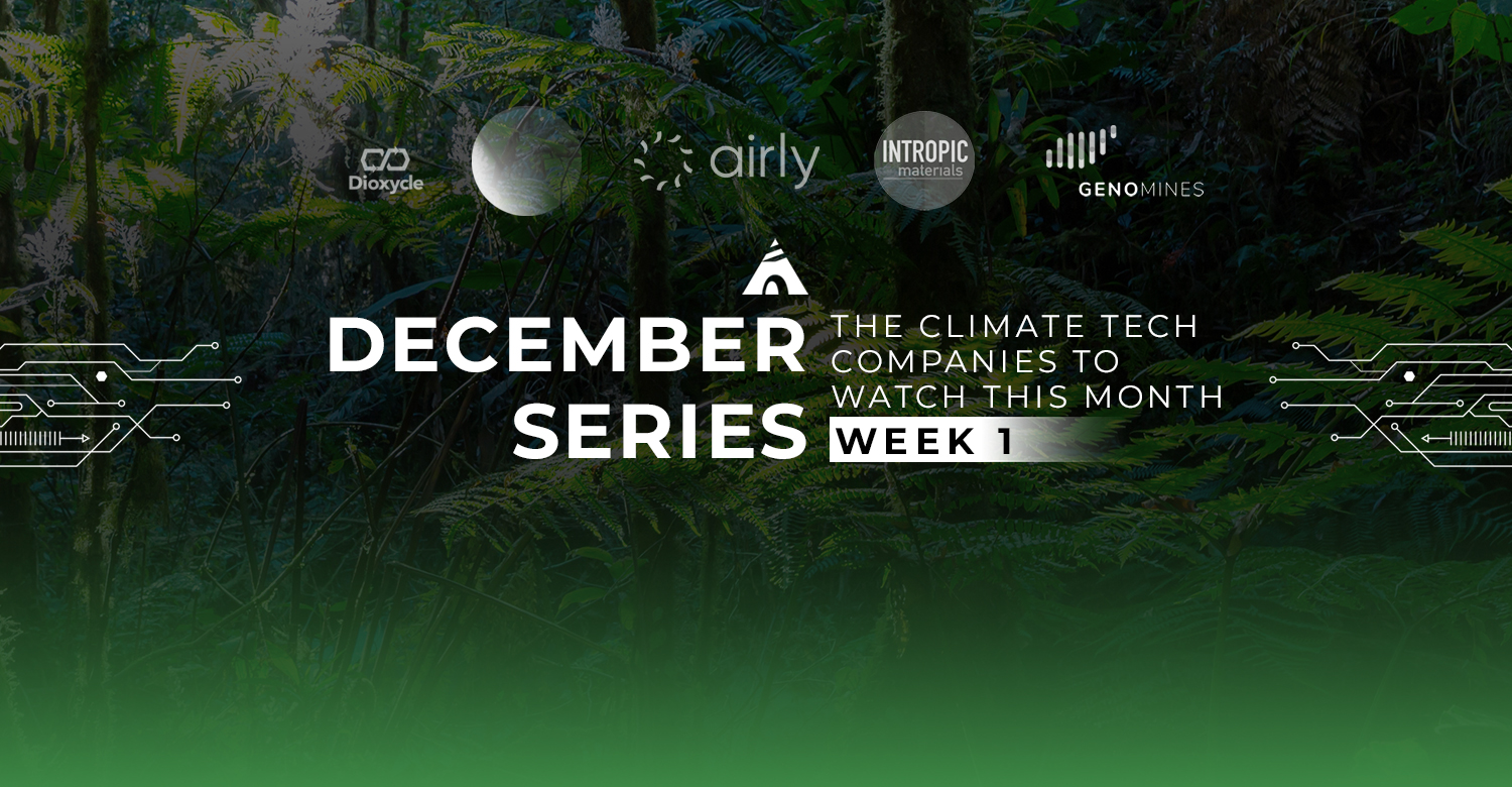 december week 1 climate tech startups of the month