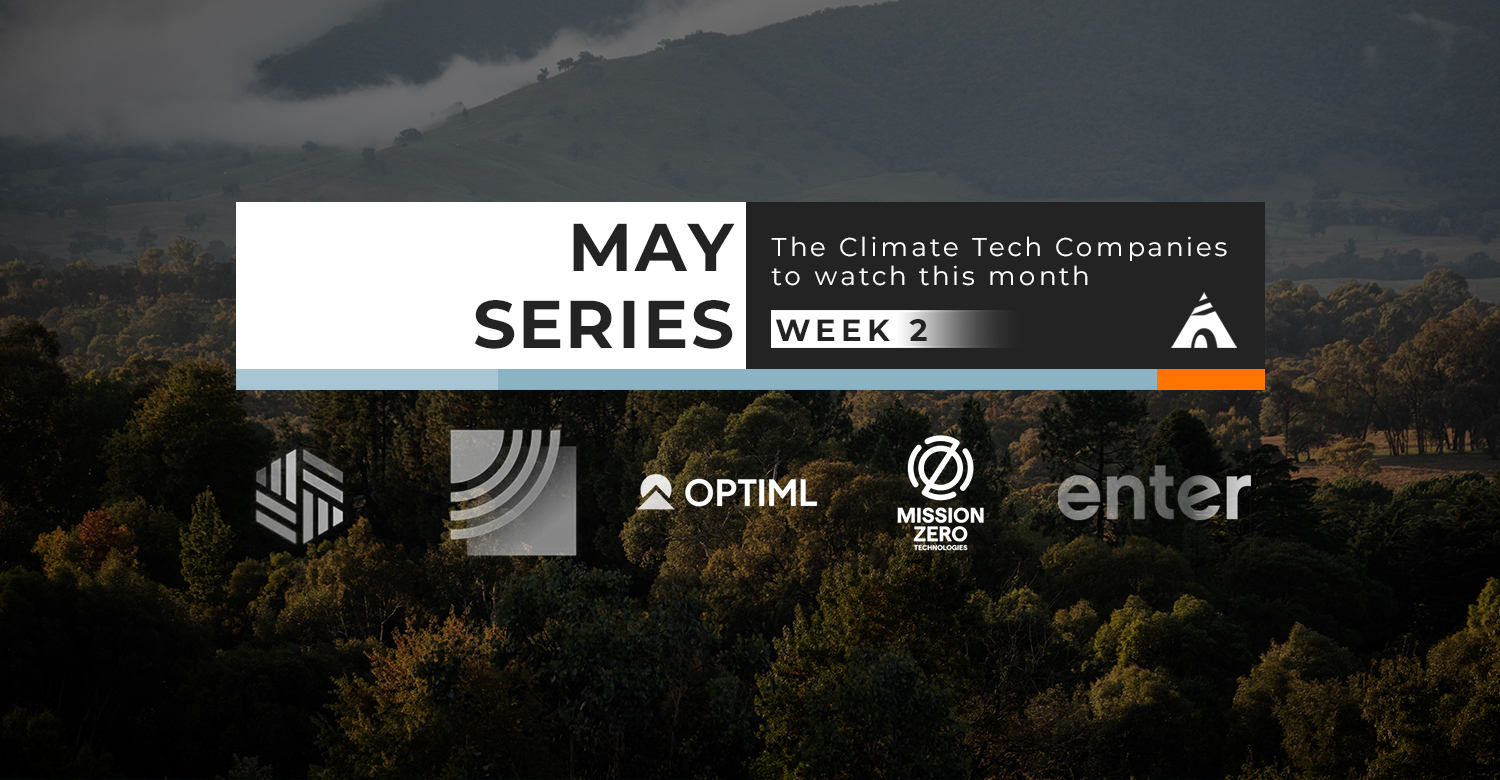 5 climate tech startups to watch May week 2 and logos